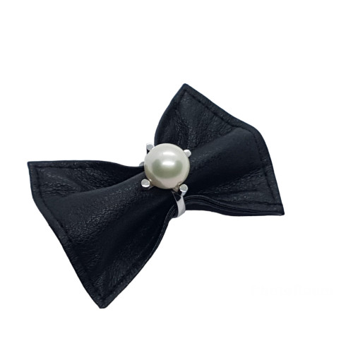 Anillo de oro blanco  y perla Australiana