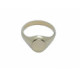 sello oval de oro amarillo