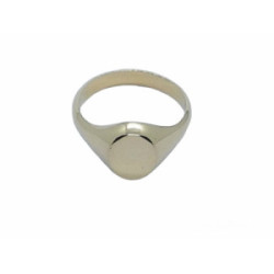 sello oval de oro amarillo