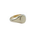 sello oval de oro amarillo