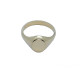 sello oval de oro amarillo