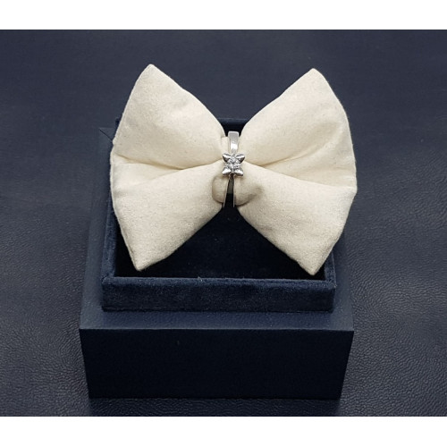 ANILLO DE ORO BLANCO Y DIAMANTE