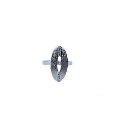 ANILLO DE ORO BLANCO Y DIAMANTES