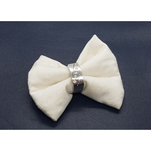 ANILLO DE ORO BLANCO Y DIAMANTES