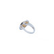 ANILLO DE ORO ROSA y oro blanco con DIAMANTEs