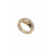 ANILLO DE ORO ROSA y oro blanco con DIAMANTEs