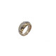 ANILLO DE ORO ROSA y oro blanco con DIAMANTEs