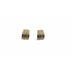 Pendientes de plata estilo aros con baño chapado