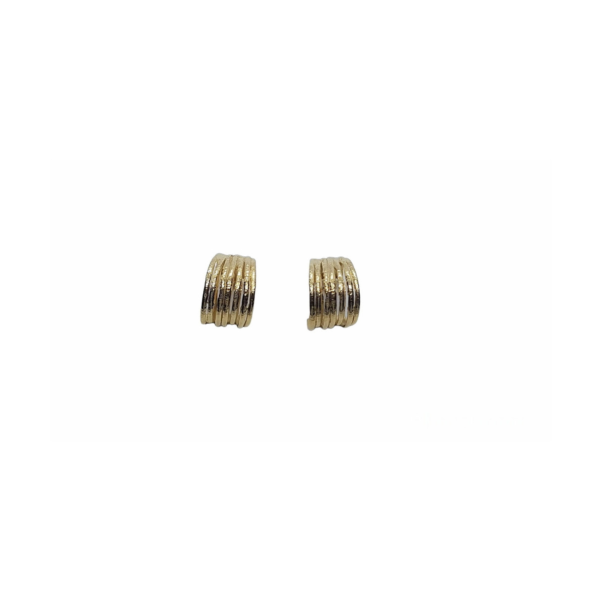 Pendientes de plata estilo aros con baño chapado