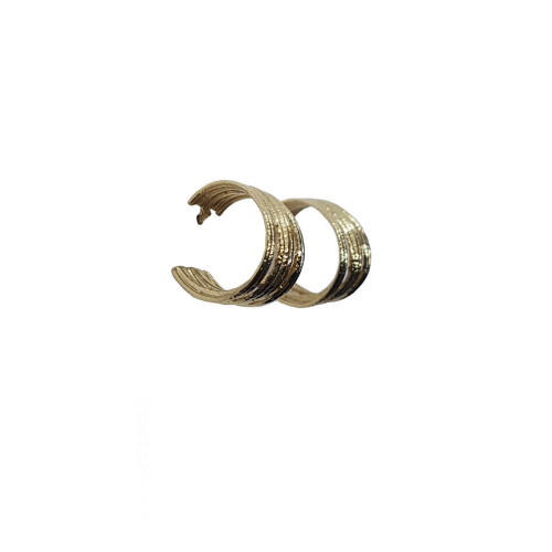 Pendientes de plata estilo aros con baño chapado