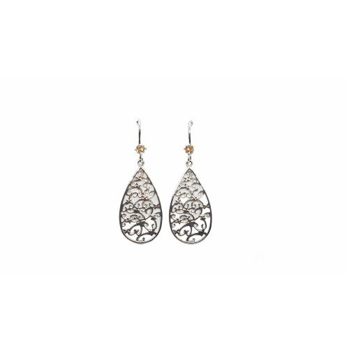 Pendientes de plata con circonitas