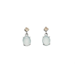 Pendientes de plata con circonitas