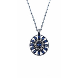 Collar de plata con circonitas