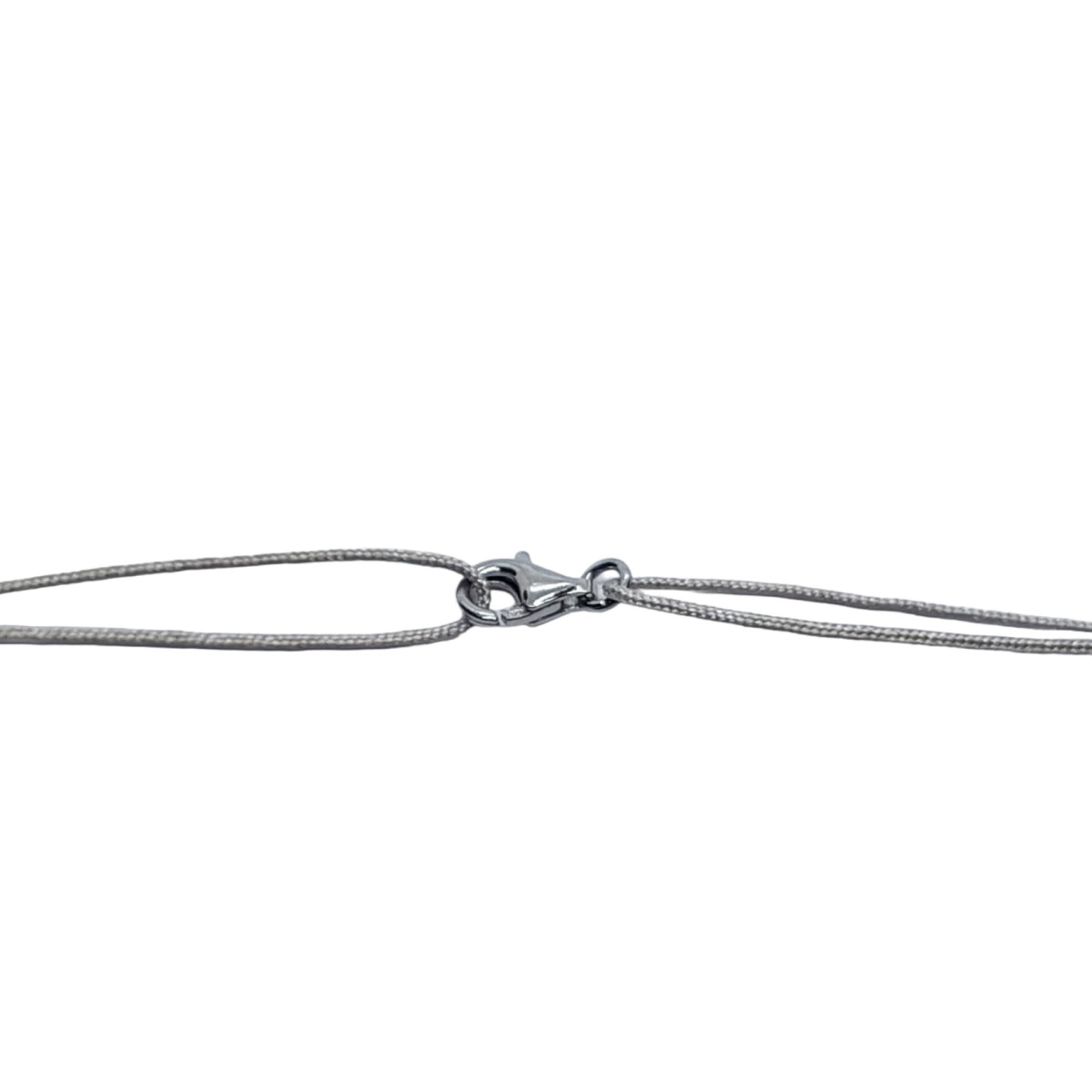 Collar de plata con gemas tratadas