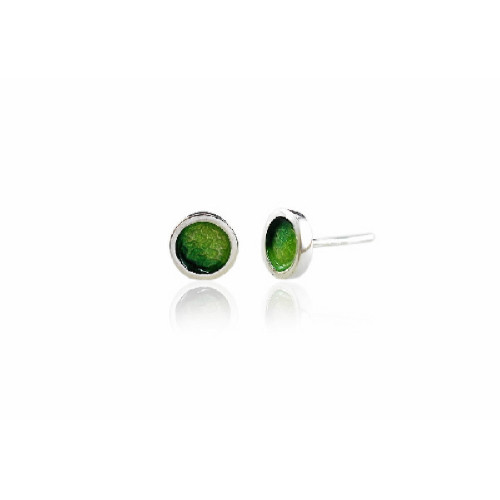 Pendientes de plata con esmalte