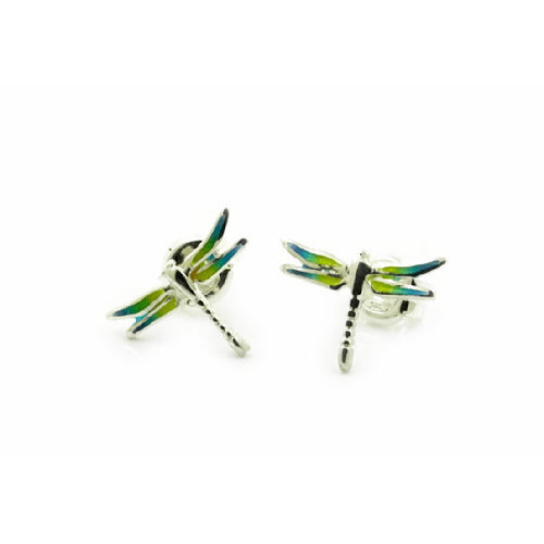 Pendientes de plata con esmalte