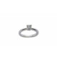 Solitario de plata con circonita