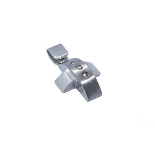 CRUZ DE ORO blanco con diamantes