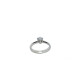 Solitario de plata con circonita