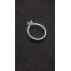 Solitario de plata con circonita