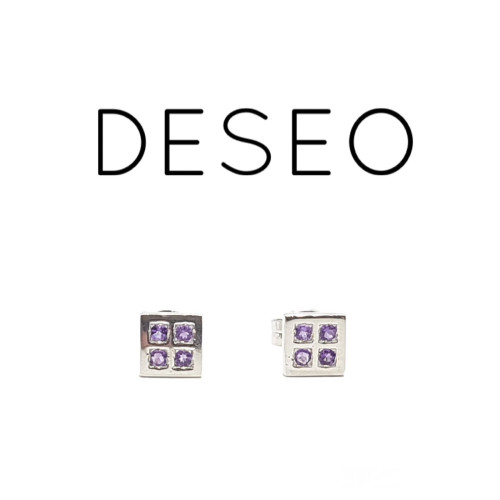 pendientes de plata con amatistas