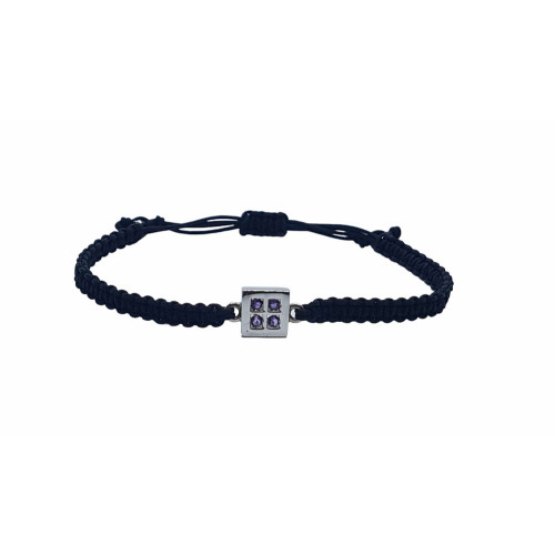 Pulsera de plata con amatistas
