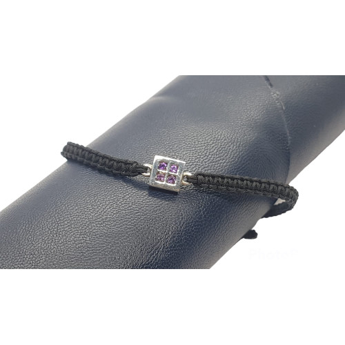 Pulsera de plata con amatistas