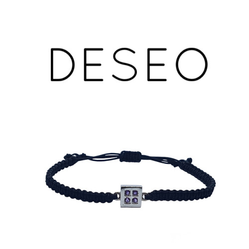 Pulsera de plata con amatistas