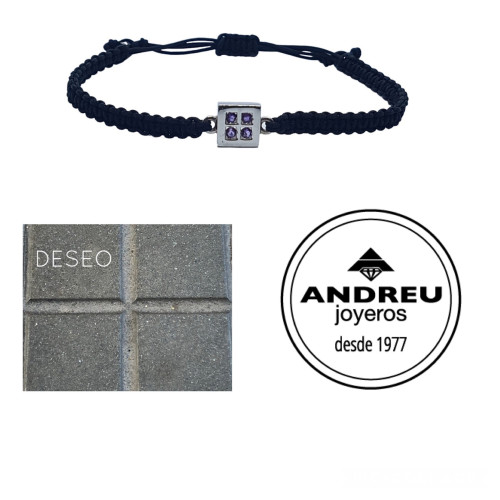 Pulsera de plata con amatistas