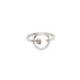 ANILLO DE ORO BLANCO Y DIAMANTE
