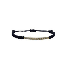 PULSERA estilo Rivière DE ORO AMARILLO CON DIAMANTES