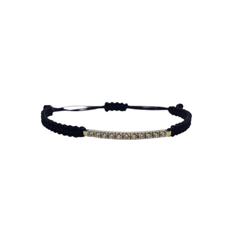 PULSERA estilo Rivière DE ORO AMARILLO CON DIAMANTES