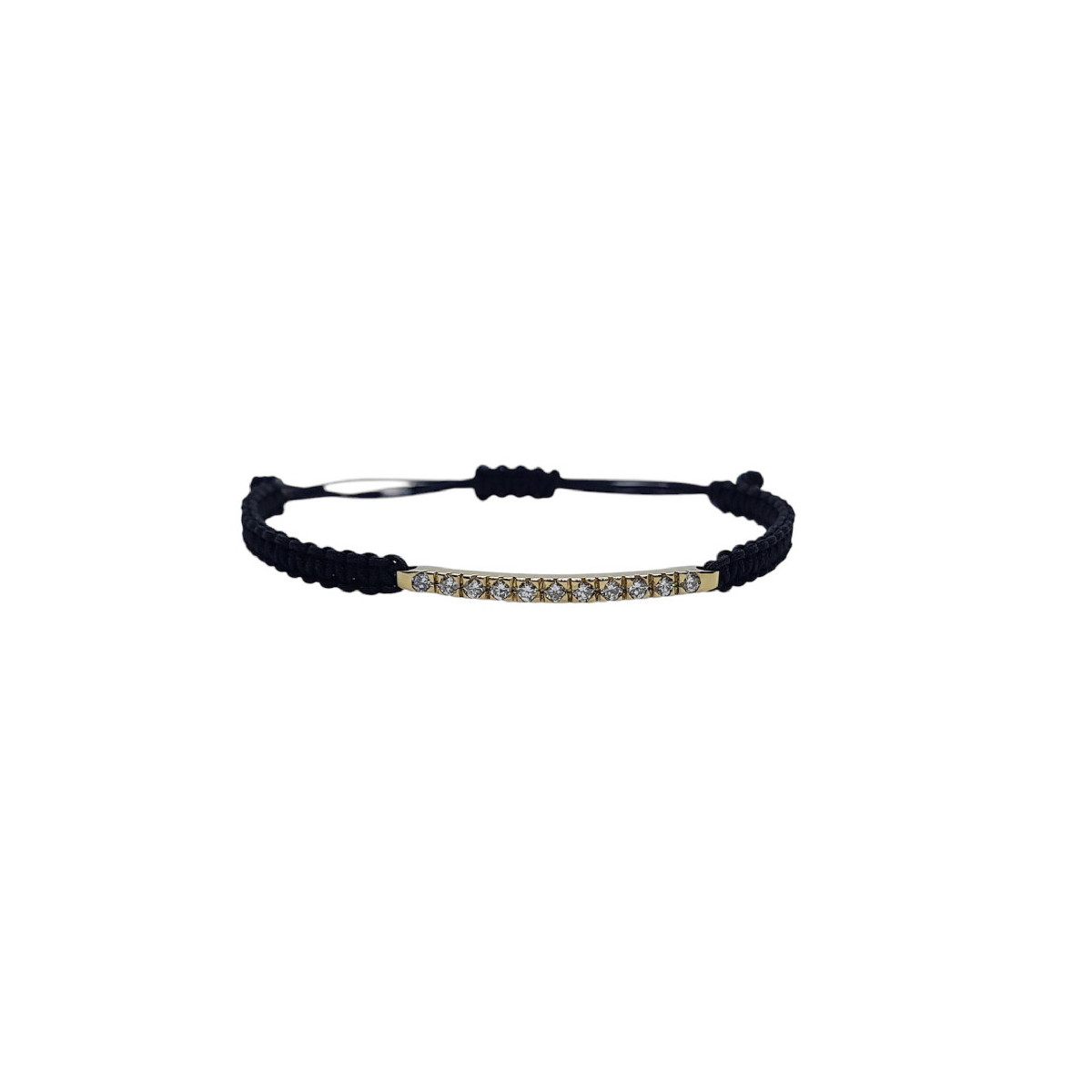 PULSERA estilo Rivière DE ORO AMARILLO CON DIAMANTES