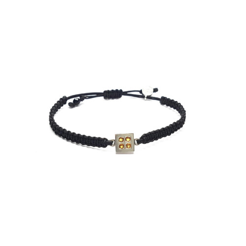 Pulsera de plata con citrinos