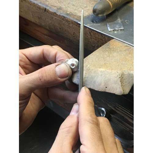 Pulsera de plata con amatista