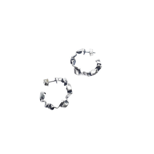 Pendientes de plata en forma de aros