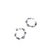 Pendientes de plata en forma de aros