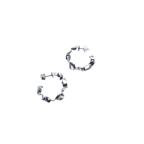 Pendientes de plata en forma de aros