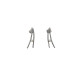 Pendientes de plata y  diamantes
