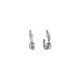 Pendientes de Aro de oro amarillo con plata y diamantes