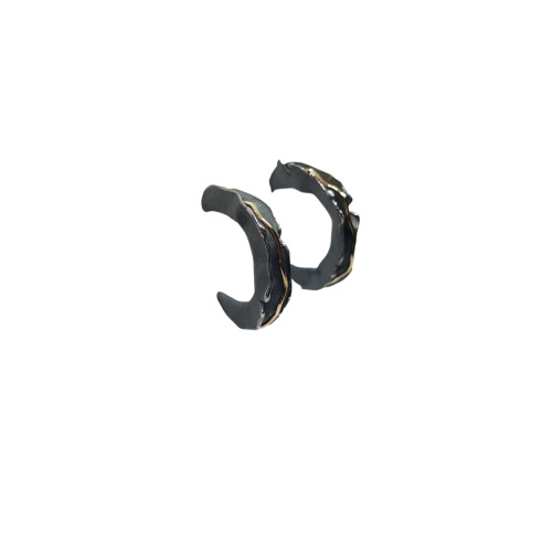 Pendientes de Aro de oro amarillo y plata