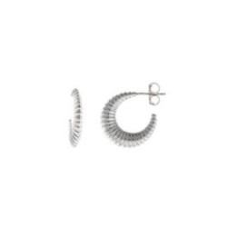 Pendientes de plata con forma de aro