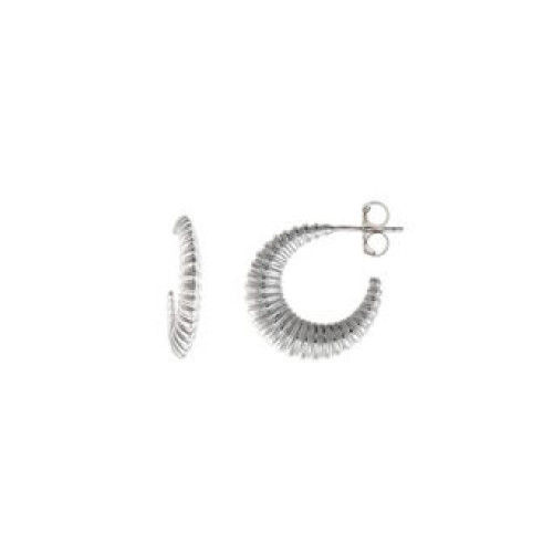 Pendientes de plata con forma de aro