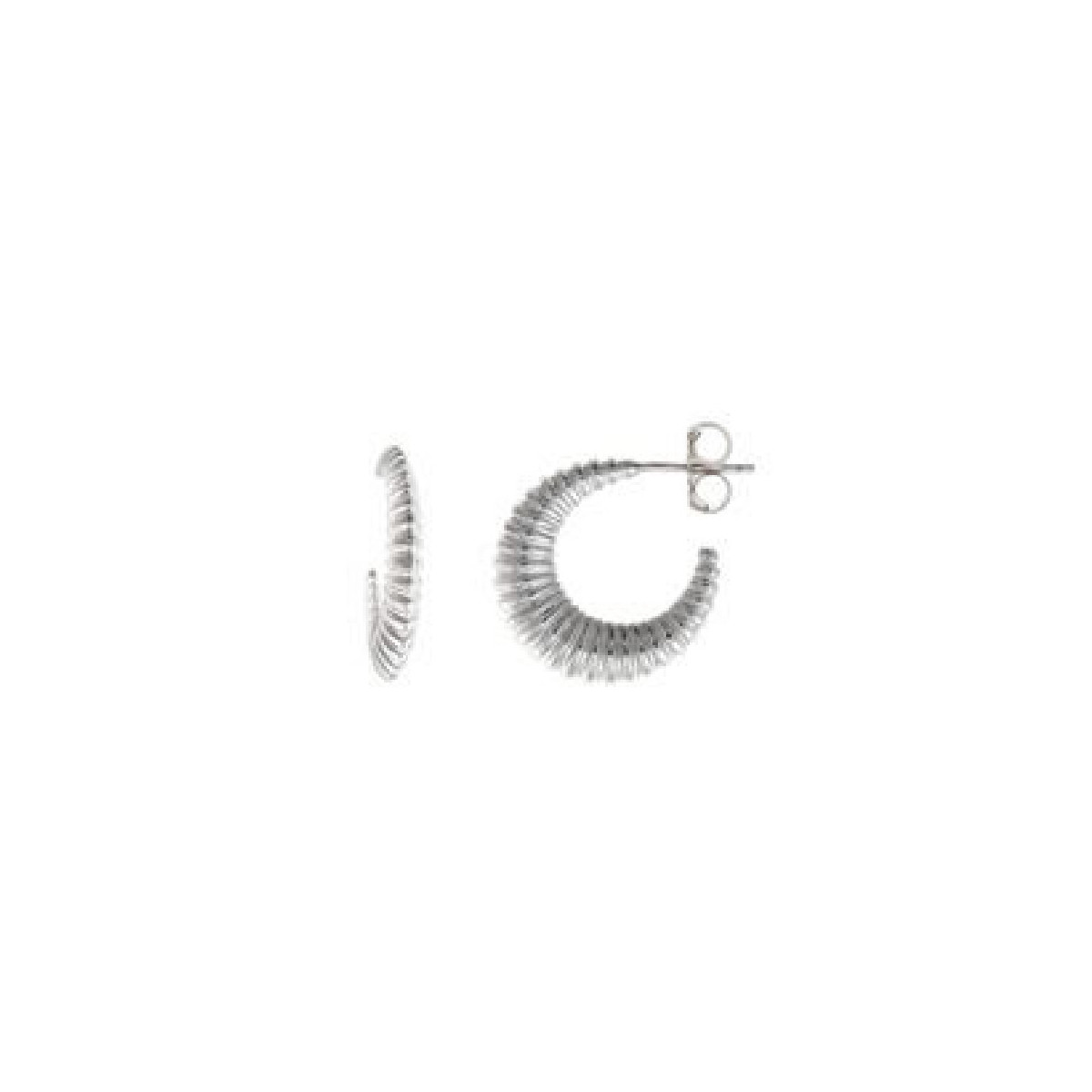 Pendientes de plata con forma de aro
