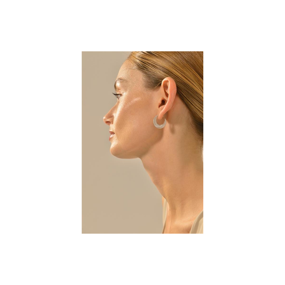 Pendientes de plata con forma de aro