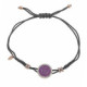 Pulsera de plata con circonitas rosas y blancas