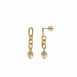 Pendientes de plata chapada
