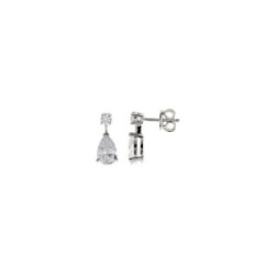 Pendientes de plata con circonitas