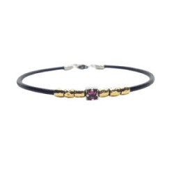 Pulsera de plata con circonita