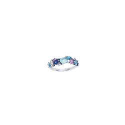 Anillo de plata con circonitas